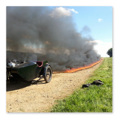 Fire trail in Father Brown