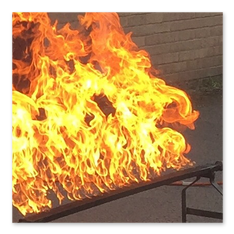 Flamebar close-up