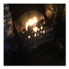 Gas Fire in Grate 3